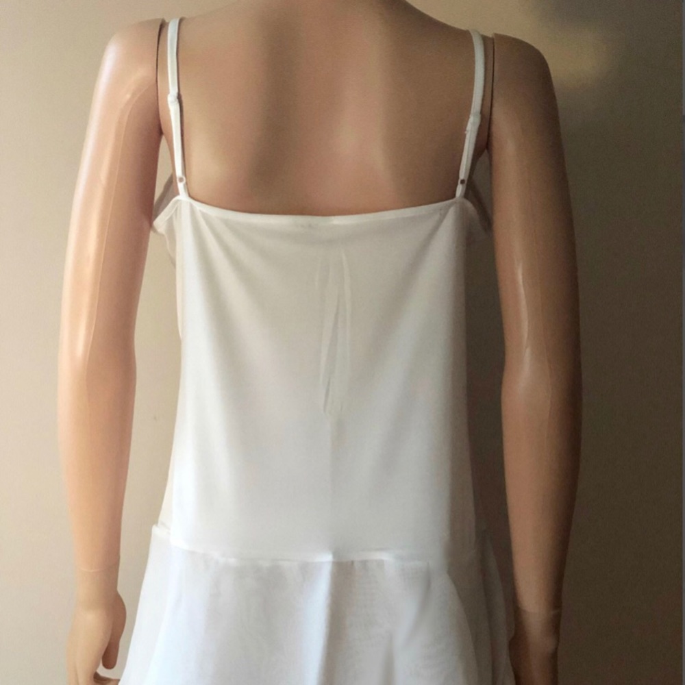 Ivory Chiffon Trim Top/Shirt/Tank Extender NWT - Picture 8 of 11